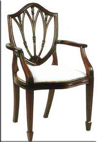 chair, George Hepplewhite style