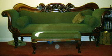 Victorian furniture style sofa
